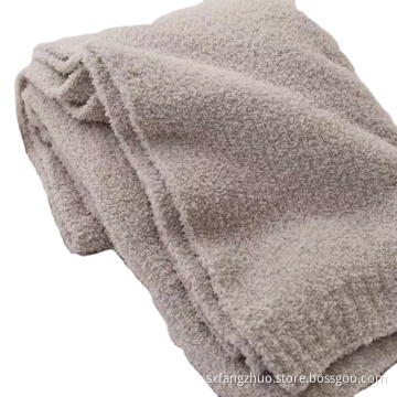 Hot Selling den senaste populära modemysiga stickade lyxiga solid filten